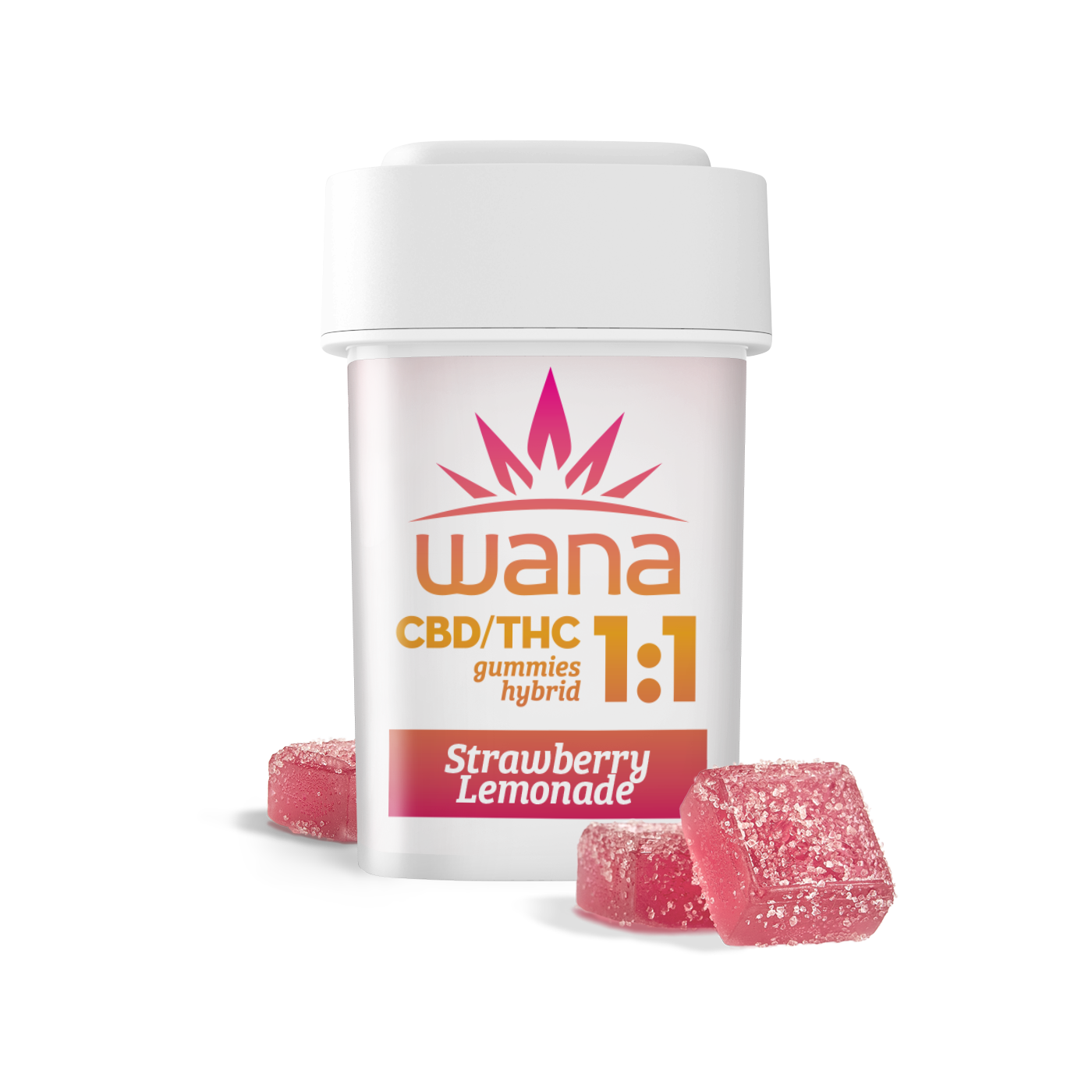 Strawberry Lemonade 1:1 CBD/THC Gummies | Wana